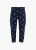 LOSAN ezüst szívecske mintás sötétkék leggings