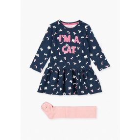 Losan hosszú ujjú kisruha ajándék harisnyával