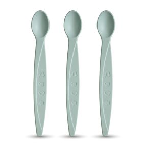 Bioműanyag baba etetőkanál szett menta 3 db
