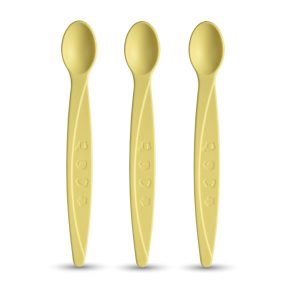 Bioműanyag baba etetőkanál szett mangó 3 db