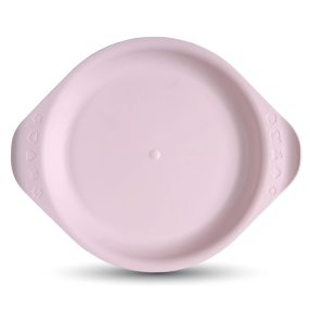 Bioműanyag baba lapostányér púderrózsaszín