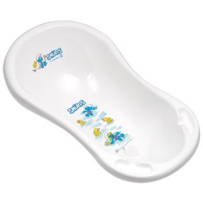   MALTEX Babakád leeresztővel Hupikék törpikék 84 cm - white