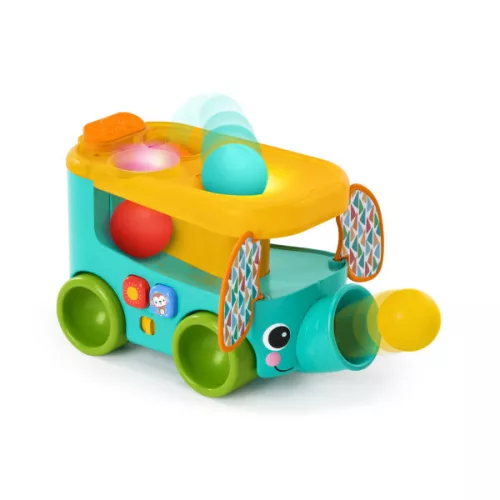 BRIGHT STARTS Pop & Roll Safari Bus™ 6m+ autó labdákkal