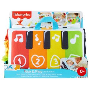   Fisher-Price Kick and Play rugdalozó talpak puha zongora HND54