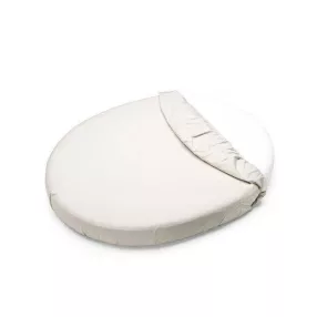   PETITE&MARS Vízhatlan lepedő ovális kiságyakhoz Soft Dream Oval 84x50 White