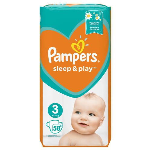 Pampers Sleep&Play 3 pelenka 6-10kg 58db