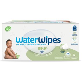   9x WATERWIPES Nedves törlőkendők Baby&Toddler 3in1 60 db (540 db)