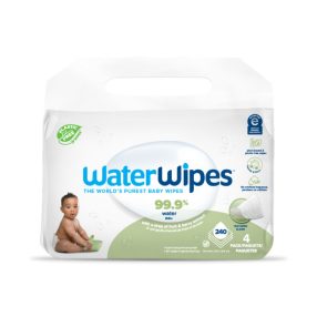   4x WATERWIPES Nedves törlőkendők Baby&Toddler 3in1 60 db (240 db)