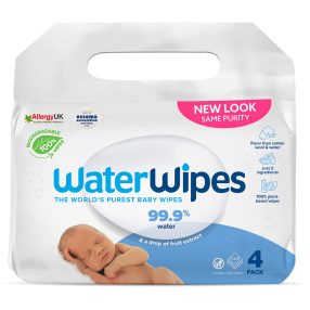   4x WATERWIPES Nedves törlőkendők Newborn&Baby 3in1 60 db ( 240 db )