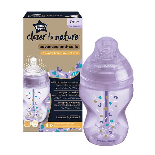 Tommee Tippee Advanced Anti-colic cumisüveg 260ml lila