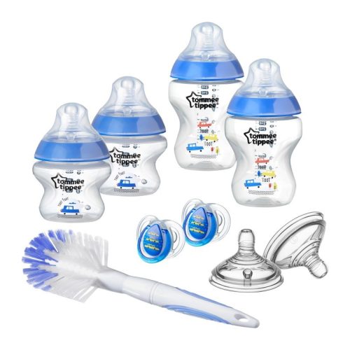 Tommee Tippee Closer to Nature BPA-mentes Újszülött cumisüveg szett fiú