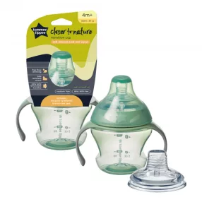   Tommee Tippee itatópohár - Nature Transition cup 150ml 4hó zöld
