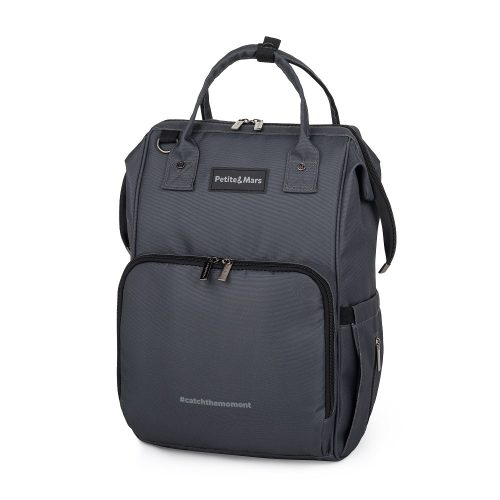 PETITE&MARS Pelenkázó hátizsák babakocsihoz Jack - Catchthemoment sorozat Ultimate Grey