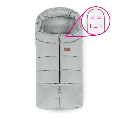 PETITE&MARS Állítható bundazsák 3in1 Jibot Horizontal Quiet Grey