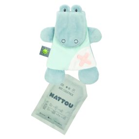   Nattou szundikendõ plüss hideg/meleg terápiás gélpárnával BuddieZzz krokodil