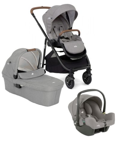 Joie Versatrax babakocsi szett i-Snug 2 hordozó + Ramble XL mózeskosár Pebble