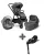 Joie Signature Finiti 2in1 babakocsi Ebony + i-Snug 2 hordozó Pebble +  i-Base Encore bázistalp