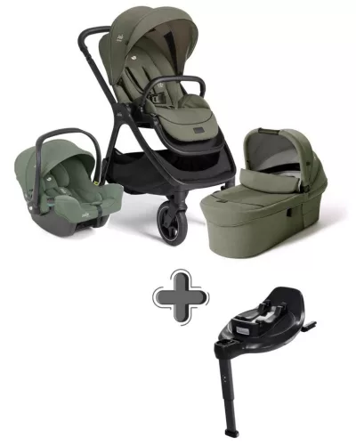 Joie Signature Finiti 2in1 babakocsi Evergreen + i-Snug 2 hordozó Laurel +  i-Base Encore bázistalp