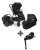 Joie Signature Finiti 2in1 babakocsi Eclipse + i-Snug 2 hordozó Raven +  i-Base Encore bázistalp