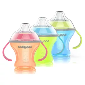   BabyOno itatópohár Natural Nursing csöpögésmentes puha csõrrel 3hó 180ml 1456