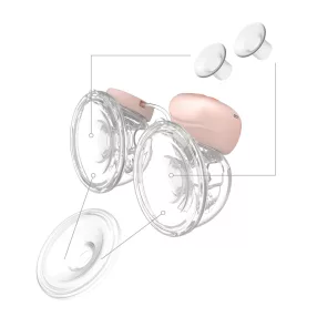   BabyOno mellszívó alkatrész  - tölcsér /2db/ és szilikon betét /1db/ Twinny 1002 KIT II.