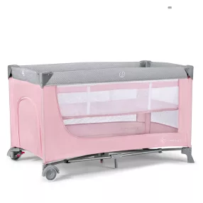   Kinderkraft utazóágy - Leody - állítható magasságú pink
