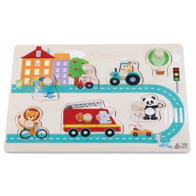 Sun Baby Fa kirakós -  Tűzoltó autó