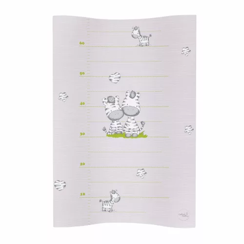 Ceba pelenkázó lap puha 2 oldalú 50x70cm COSY  zebra szürke