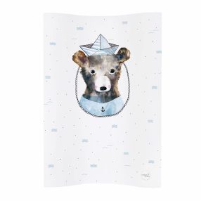   Ceba pelenkázó lap puha 2 oldalú 50x70cm COSY  Watercolor maci csákós