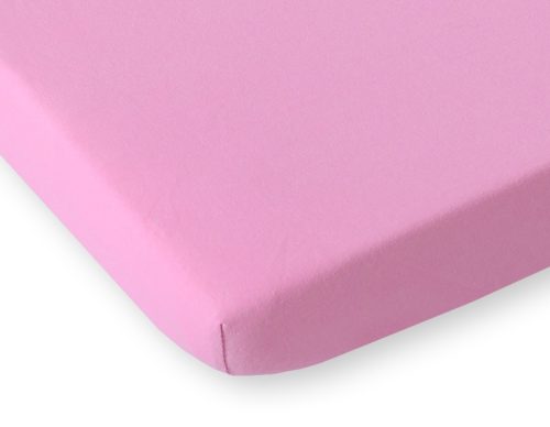 BabyLion Prémium Gumis Jersey lepedő - (60x120) - Rózsaszín