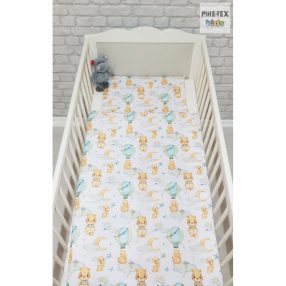   Pihe-Tex Ágynemû Pamut 2 részes 90x140 40x50cm Hõlégballonos maci zöld 683/Z