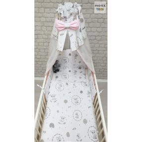   Pihe-Tex Ágynemû Pamut 4 részes 90x140 40x50cm Bambina rózsaszín pöttyös 590/R