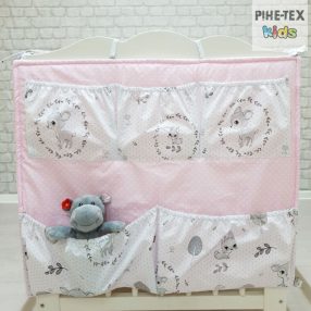   Pihe-Tex Zsebes tároló 60x70cm Bambina rózsaszín pöttyös 590/R