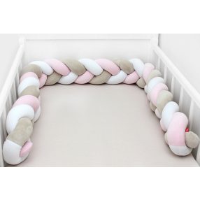   Scamp rácsvédõ fonott 180cm Fehér-Bézs-Rózsaszín RFT001 180CM