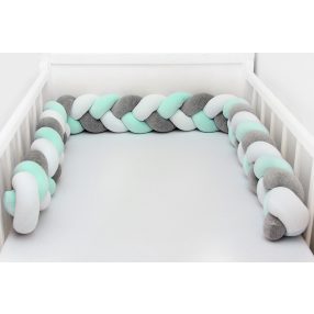   Scamp rácsvédõ fonott 180cm Fehér-Szürke-Menta RFT009 180CM