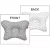 Scamp laposfejûség elleni párna Lettle Heart White Grey BLP012