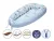 Scamp babafészek kókuszbetétes Blue Car Dots BF025