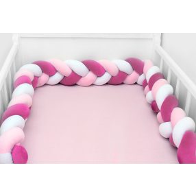   Scamp rácsvédõ fonott 180cm Fehér-Rózsaszín-Pink RFT010 180CM