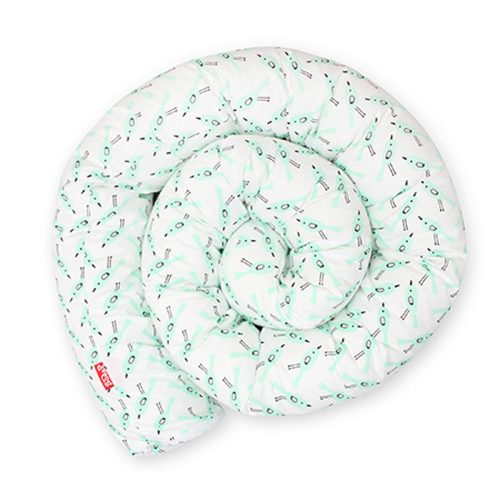 Scamp rácsvédõ hengerpárna 210cm White Menta Birds BRVE004 210CM