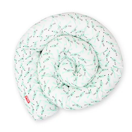 Scamp rácsvédõ hengerpárna 210cm White Menta Birds BRVE004 210CM