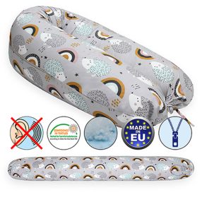   Scamp szoptatós párna univerzális pamut Hedgehog Grey SZPE241