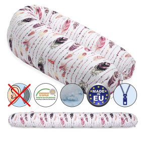   Scamp szoptatós párna univerzális pamut Feather Pink Brown SZPE185