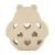 PETITE&MARS Szilikon játék csörgővel Bear Basil Desert Sand 0m+