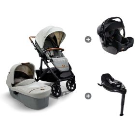   Joie Signature Vinca 4in1 babakocsi Oyster + i-Jemini hordozó + i-Base Encore bázistalp