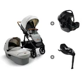   Joie Signature Vinca 4in1 babakocsi Oyster + i-Jemini hordozó + i-Base Encore bázistalp