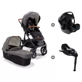   Joie Signature Vinca 4in1 babakocsi Carbon + i-Jemini hordozó + i-Base Encore bázistalp