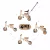 PETITE&MARS Multifunkciós tricikli 4in1 Drift Deser Sand