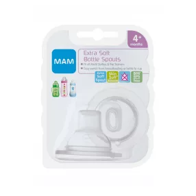 MAM Extra puha szimmetrikus ivócsőr 4+ 2db ÚJ
