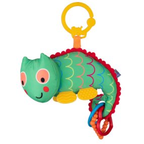   Bali Bazoo Felakasztható plüss játék, rágókával - Kaméleon