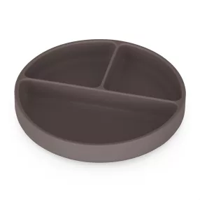   PETITE&MARS Szilikon osztott tányér kerek Take&Match Bitter Cocoa 6m+